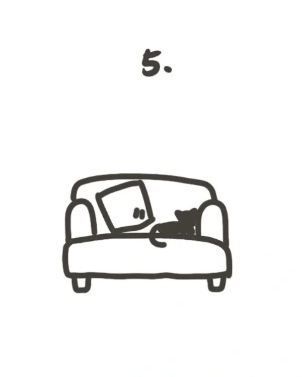 How to draw a sofa 5