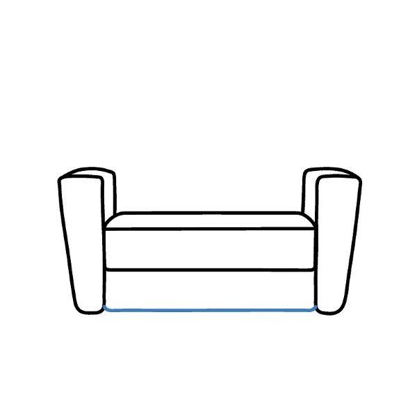 How to draw a sofa for kids 4 