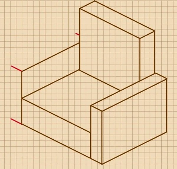 How to draw a sofa step by step 10