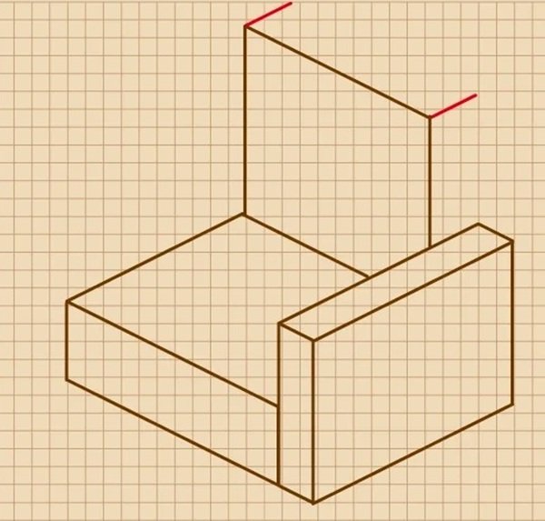 How to draw a sofa step by step 7
