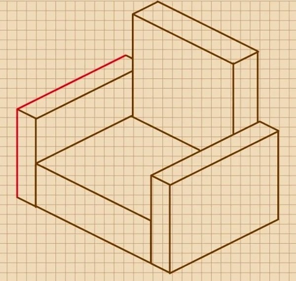 How to draw a sofa step by step