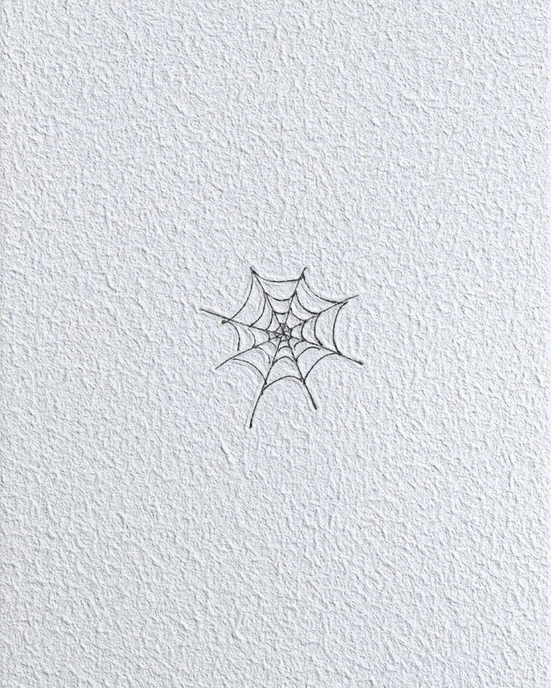 How to draw a Spider and web 2