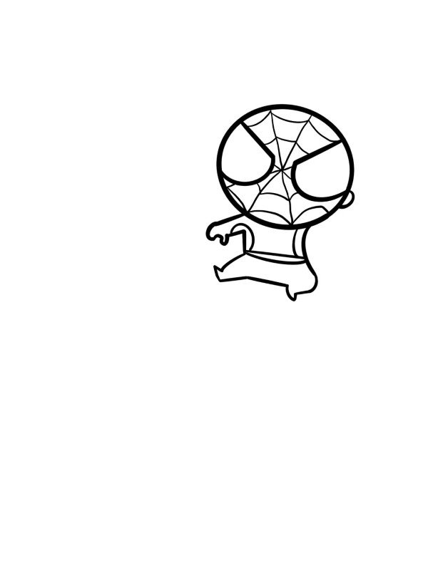 How to draw a spider-man​ 5