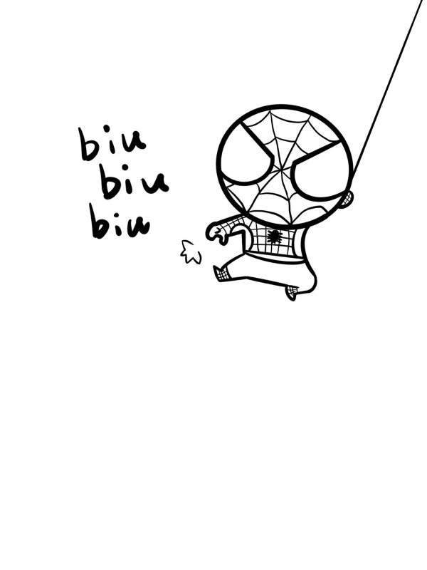 How to draw a spider-man​ 7