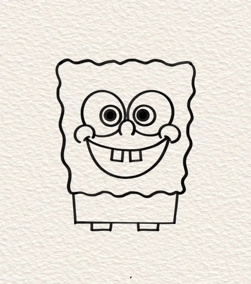 How to draw a Spongebob 5