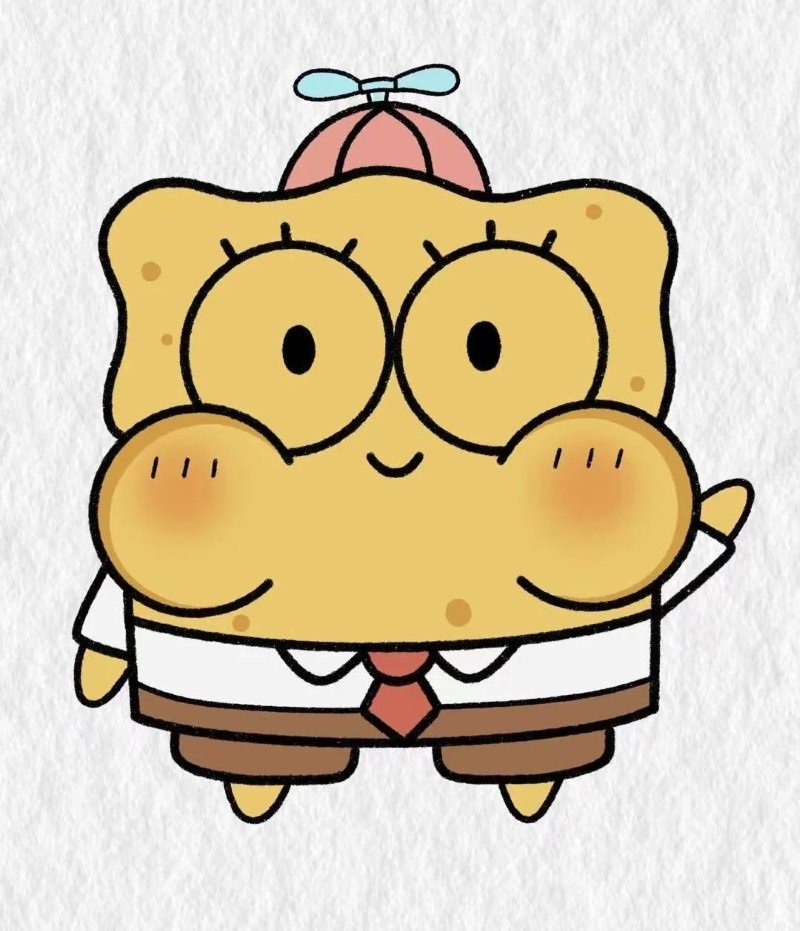 How to draw a Spongebob cute