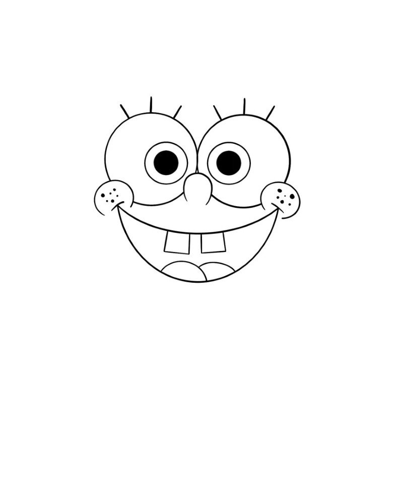 How to draw a Spongebob step by step 2