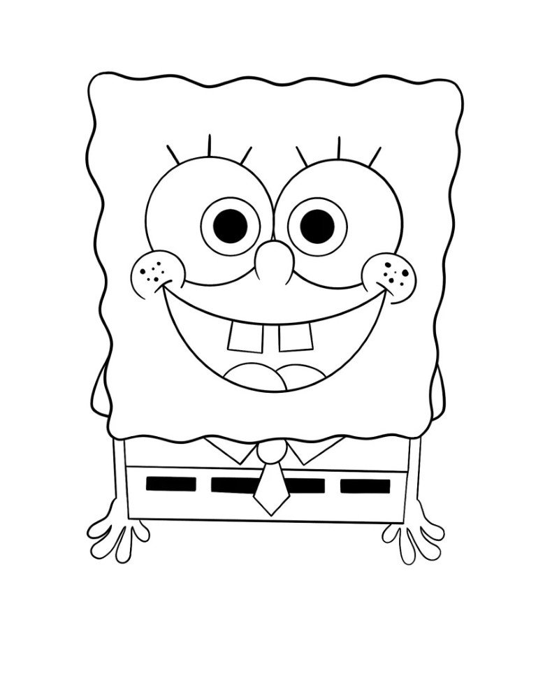 How to draw a Spongebob step by step 4