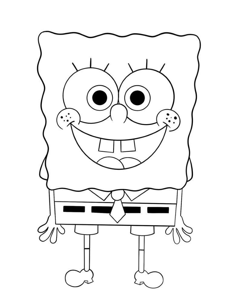 How to draw a Spongebob step by step 5