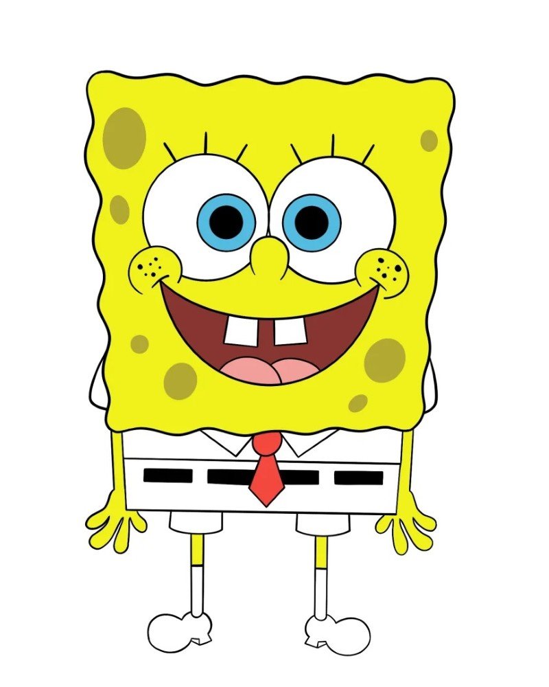 How to draw a Spongebob step by step 7