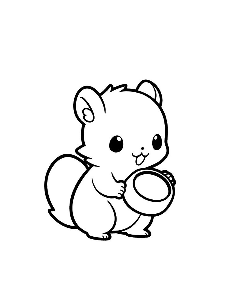 How to draw a squirrel easily 5