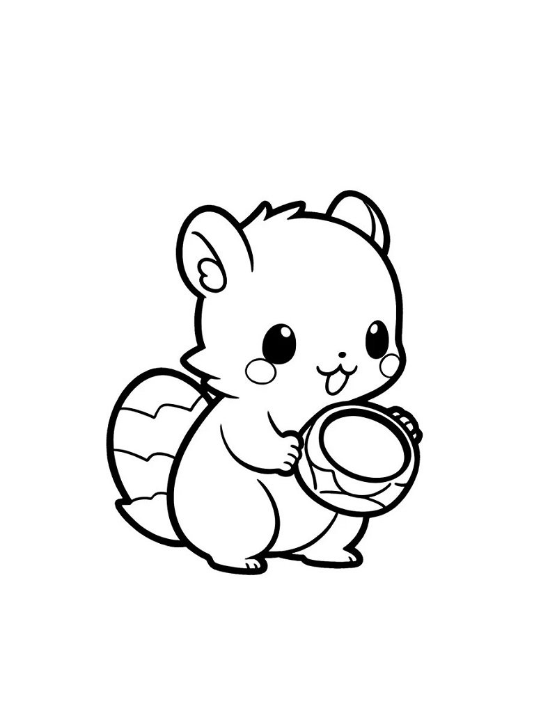 How to draw a squirrel easily 6