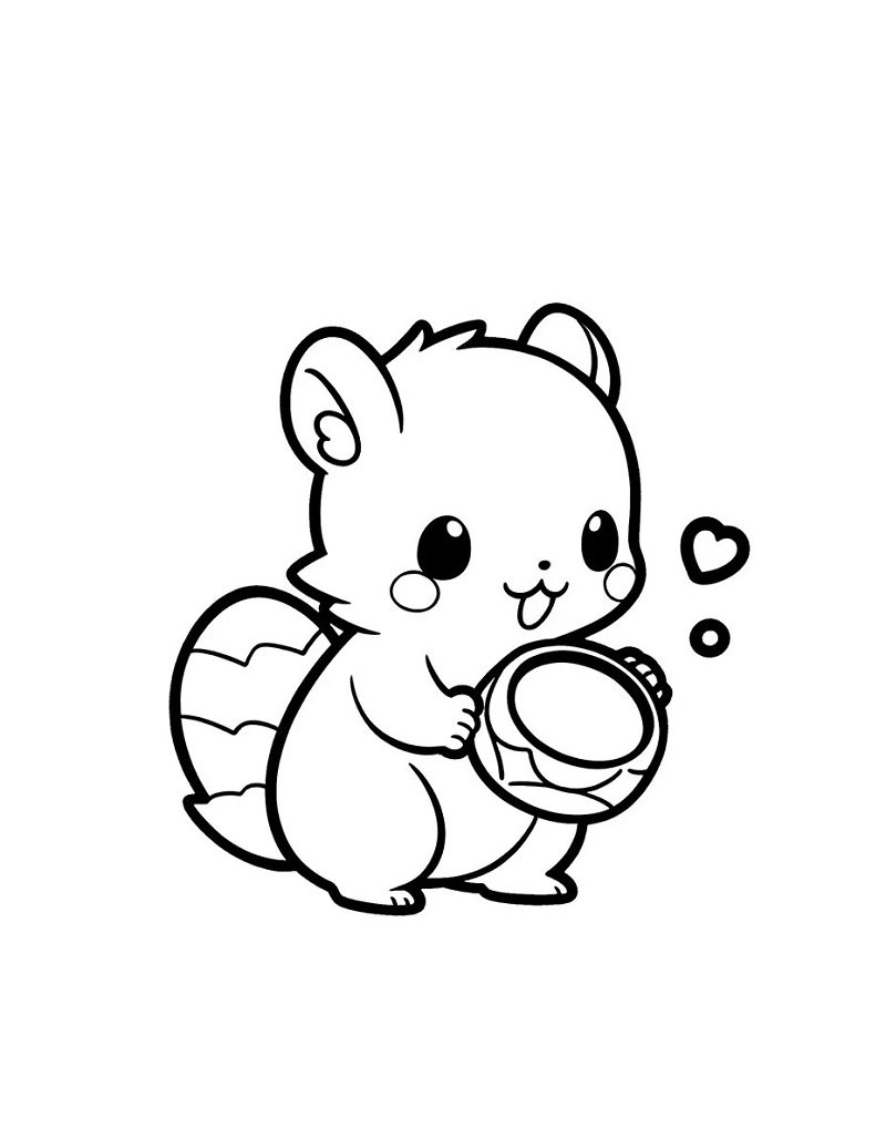 How to draw a squirrel easily