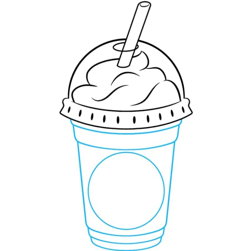 How to draw a starbucks coffee cup 5