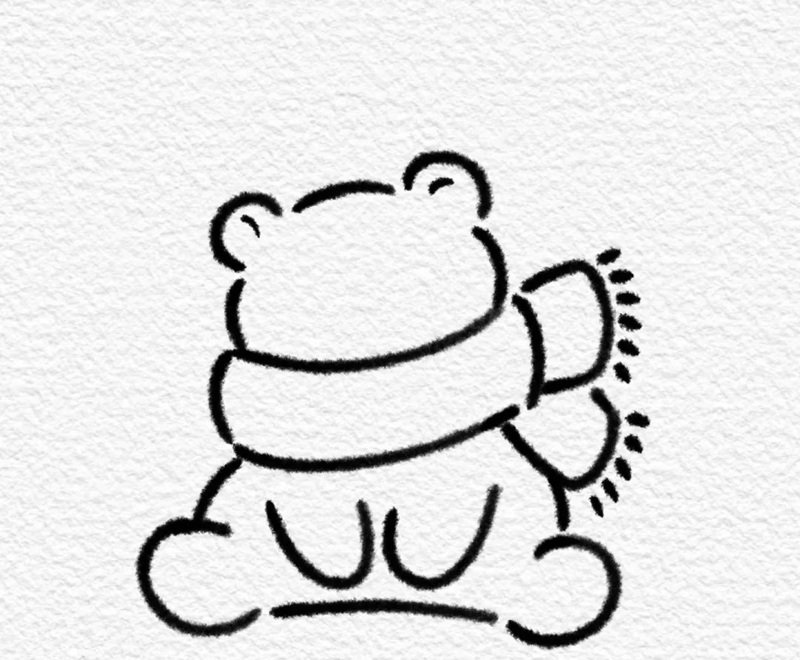 How to draw a stuffed bear beautiful 8