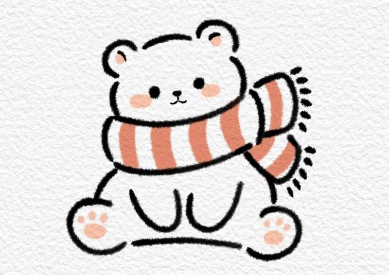 How to draw a stuffed bear beautiful