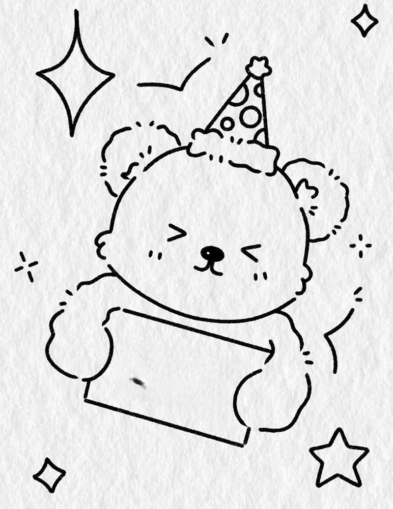 How to draw a stuffed bear cute 4