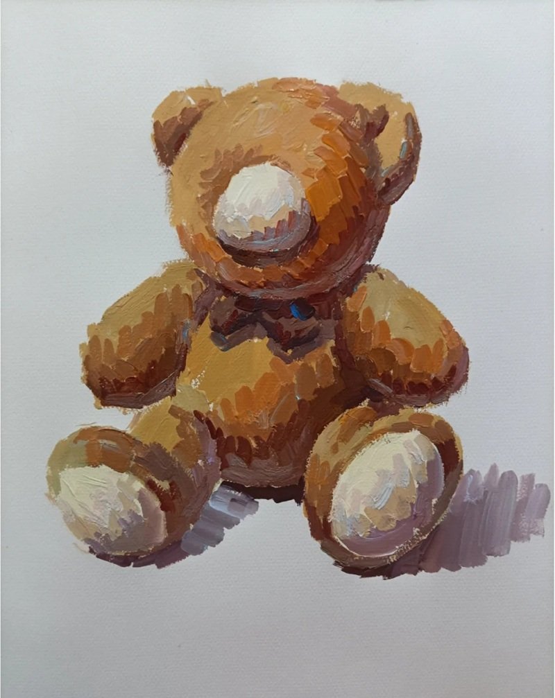 How to draw a stuffed bear easy 3