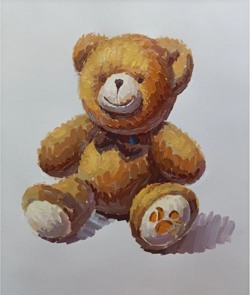 How to draw a stuffed bear easy 5