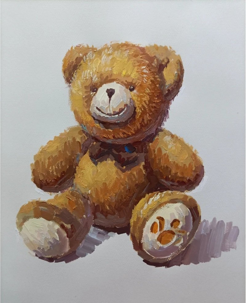 How to draw a stuffed bear easy