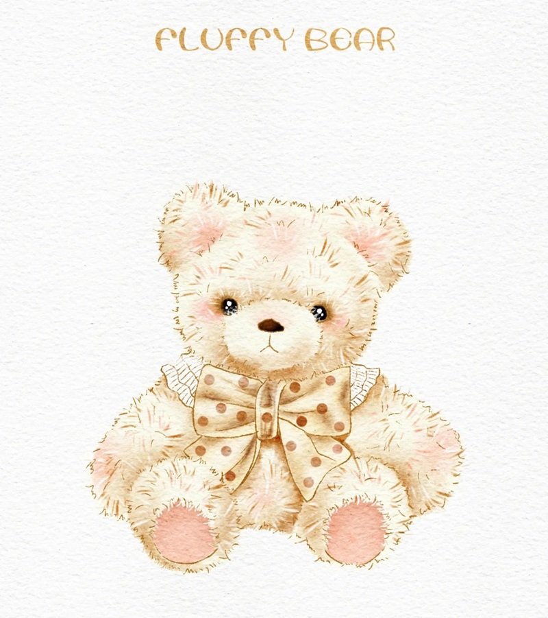 How to draw a stuffed bear
