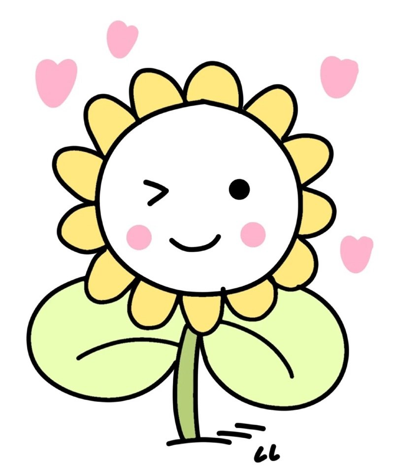 How to draw a sunflower for kids