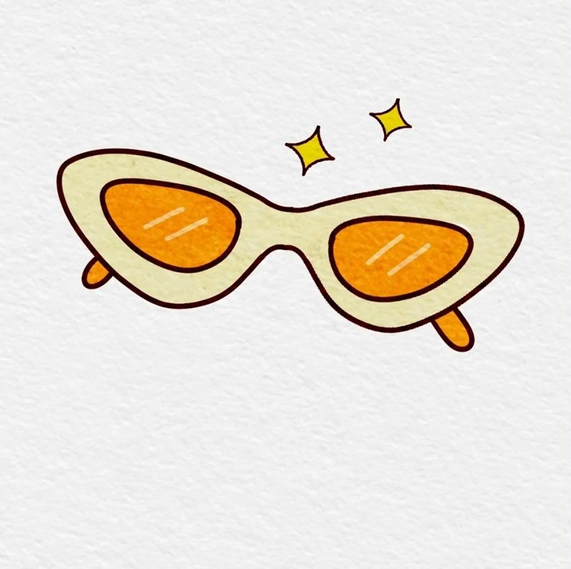 How to draw sunglasses