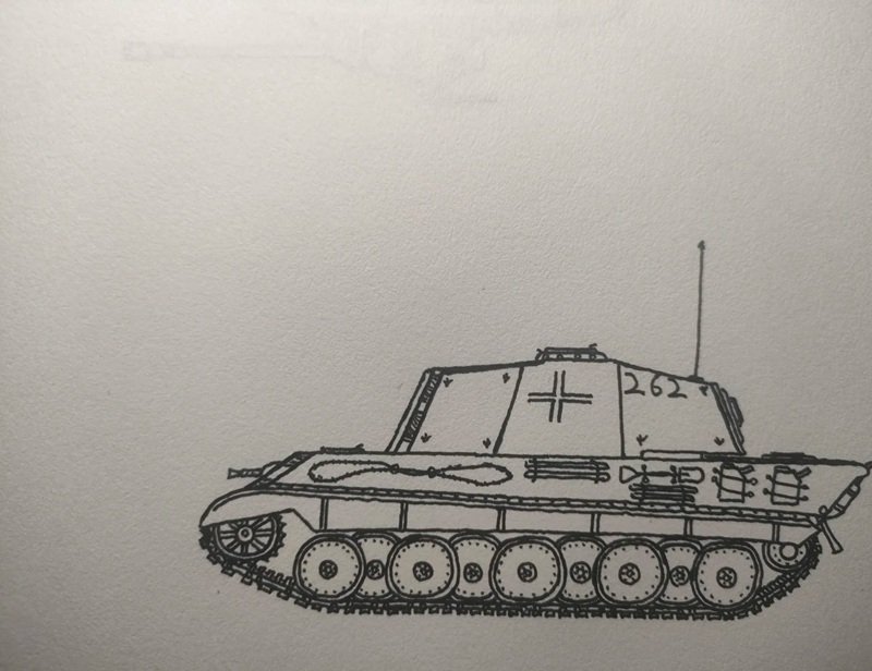 How to draw a tank easy 9