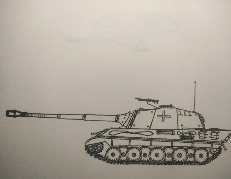 How to draw a tank easy