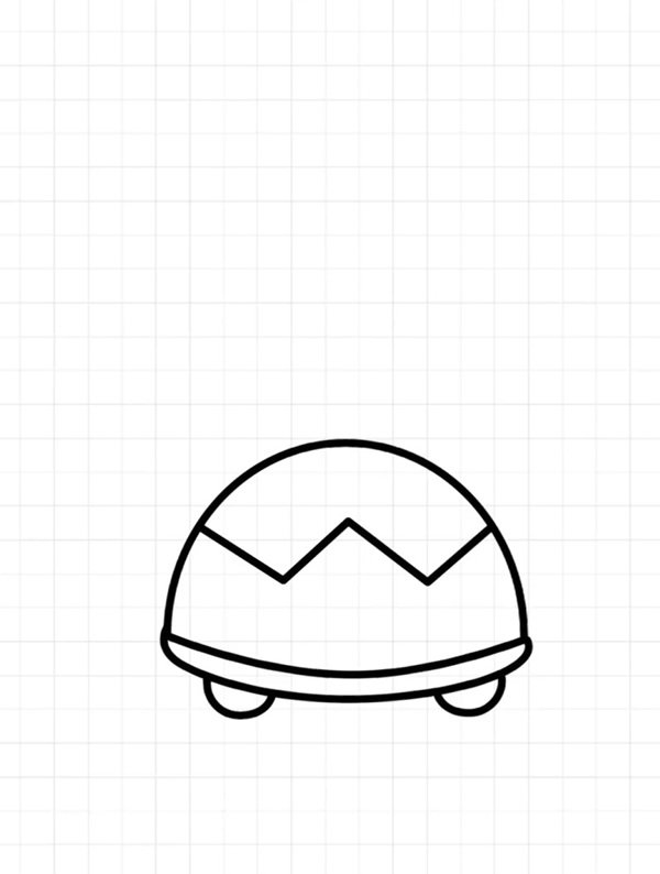 How to draw a turtle simple 3