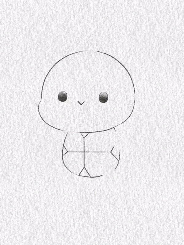 How to draw a turtle with pencil 3
