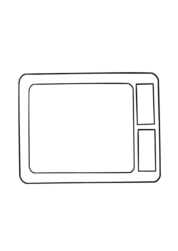 How to draw a tv easy 3