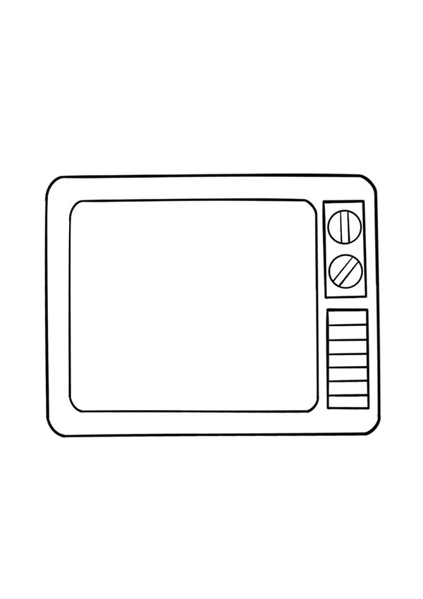 How to draw a tv easy 5
