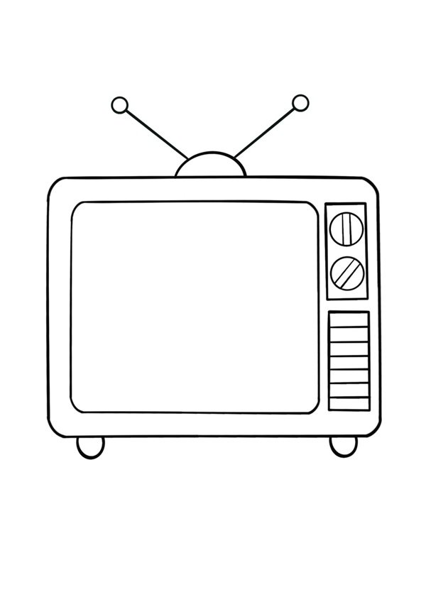 How to draw a tv easy 6