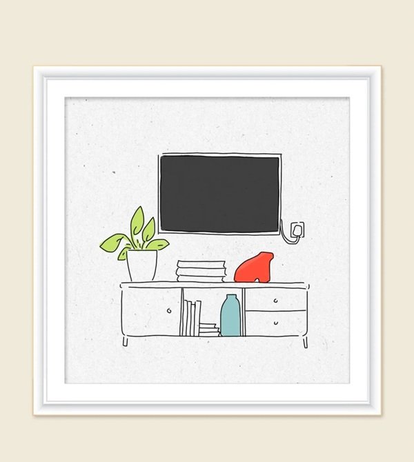 How to draw a tv