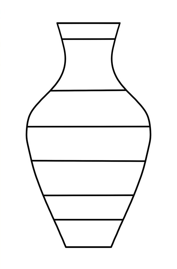 How to draw a vase 2