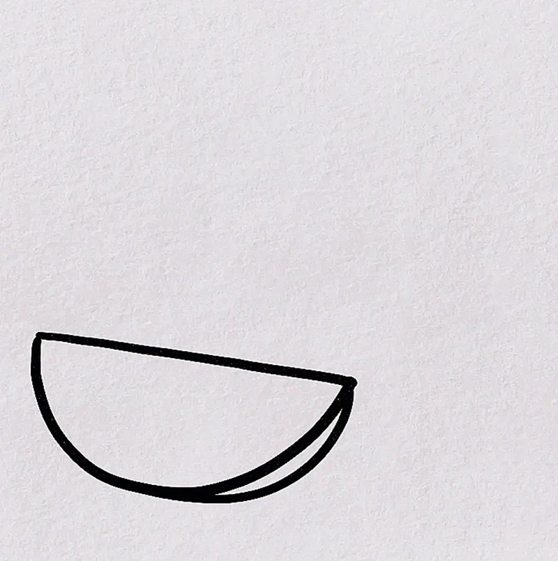 How to draw a watermelon easy 2