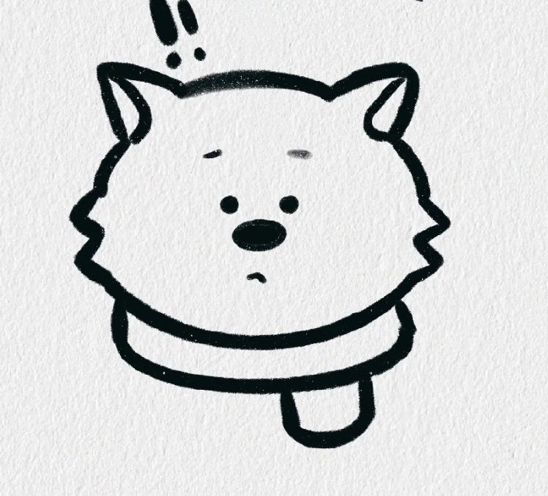 How to draw a Wolf easy cute 8