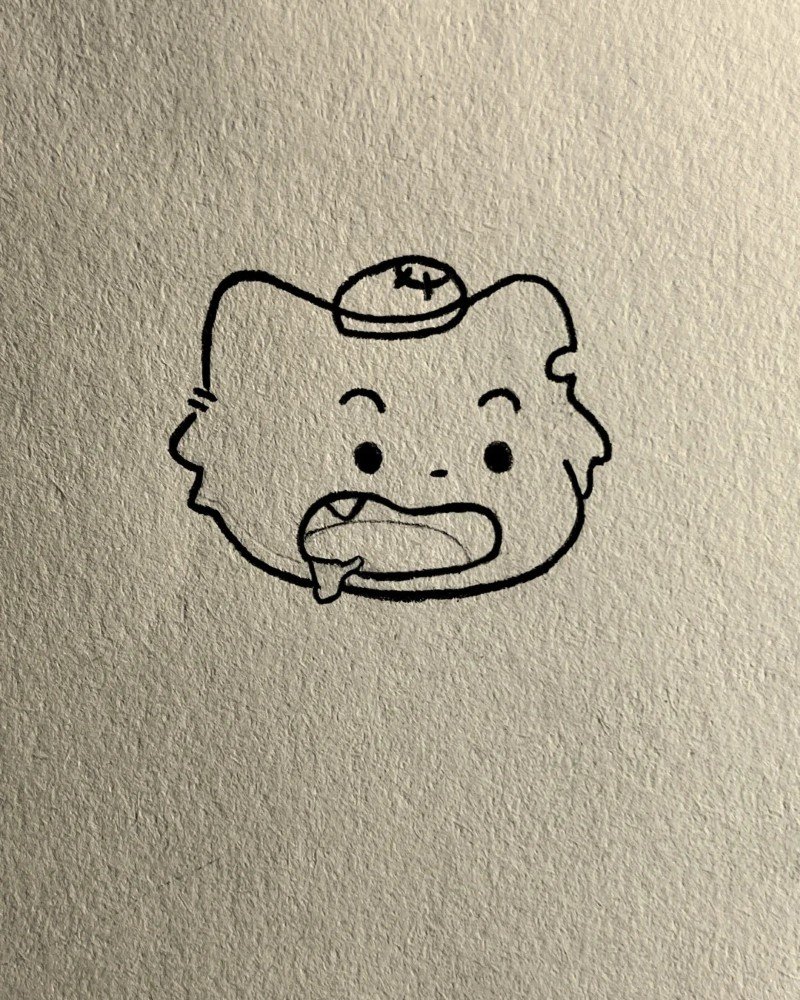 How to draw a Wolf easy cute 3