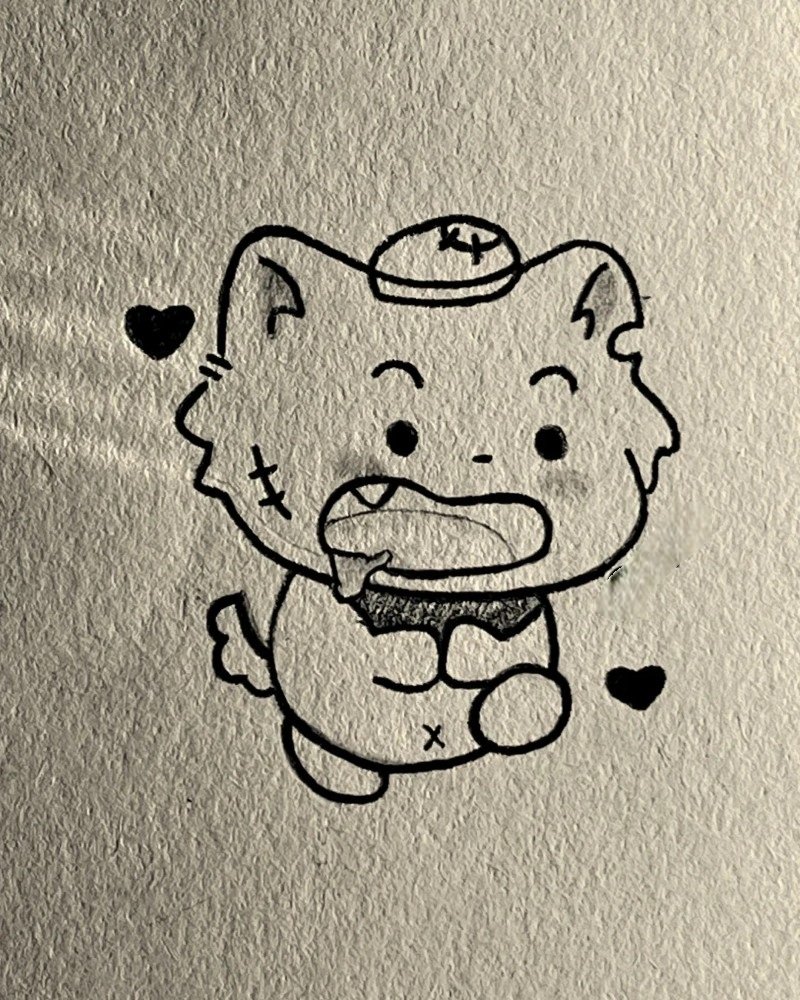 How to draw a Wolf easy cute 