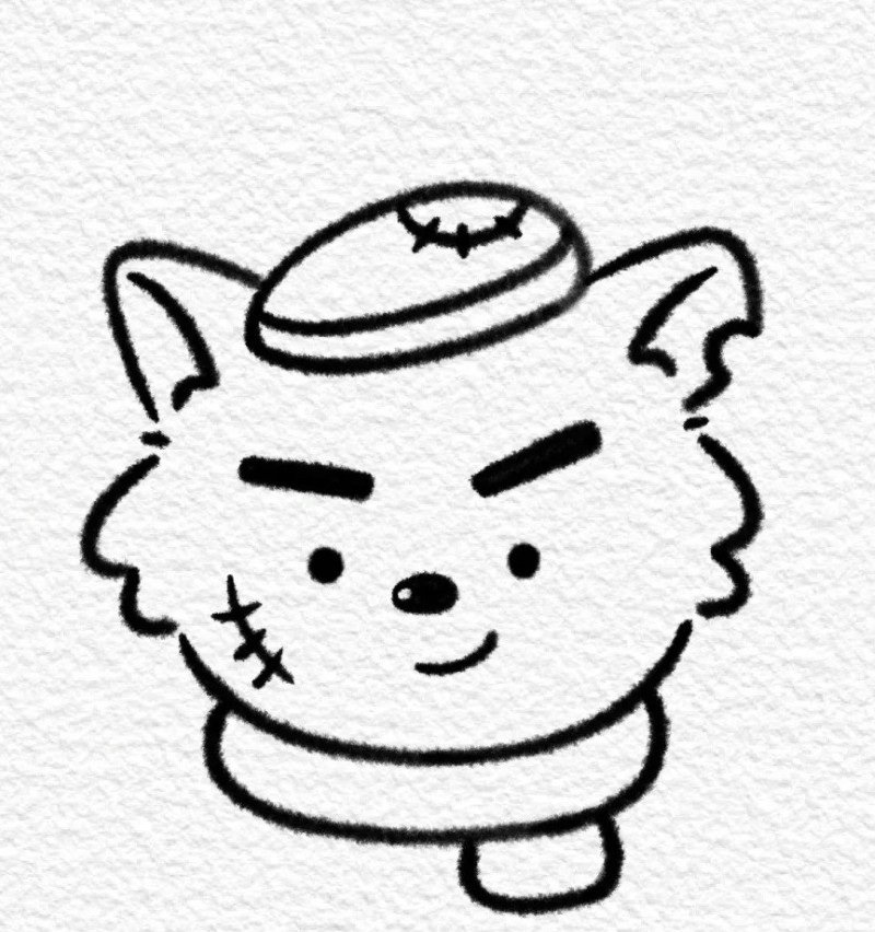 How to draw a Wolf easy steps 6