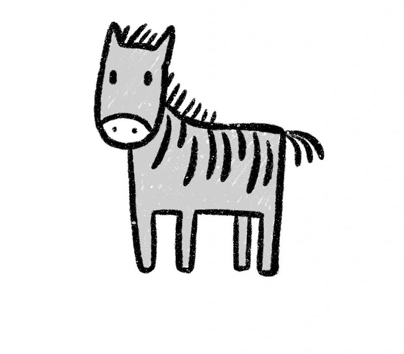 How to draw a zebra easy