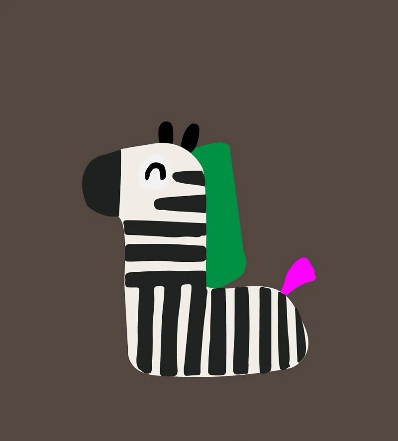 How to draw a zebra for kids 4