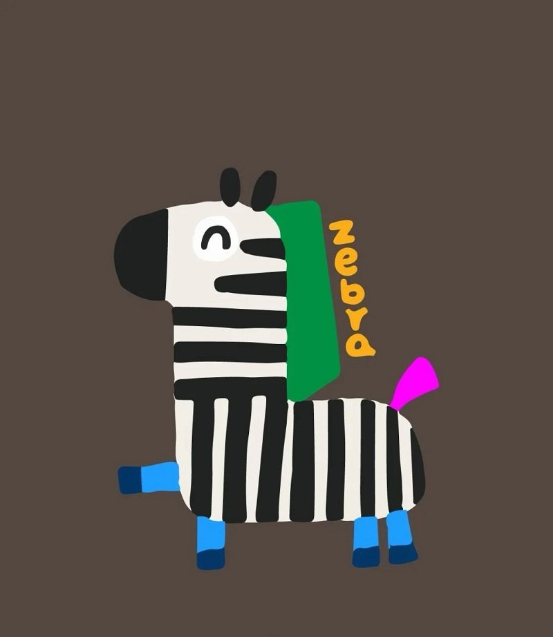 How to draw a zebra for kids