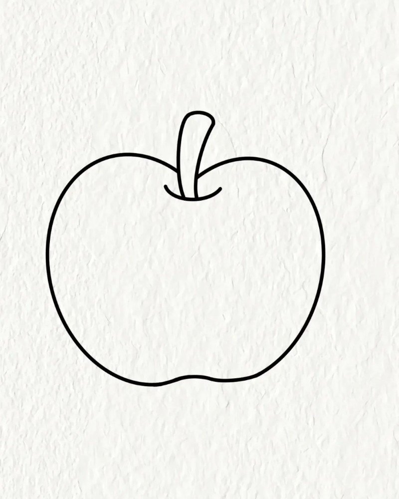 How to draw an apple 2