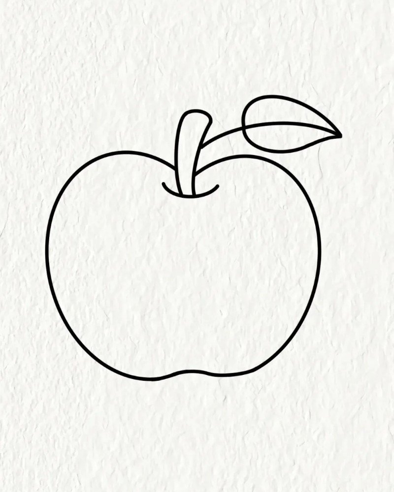 How to draw an apple 3