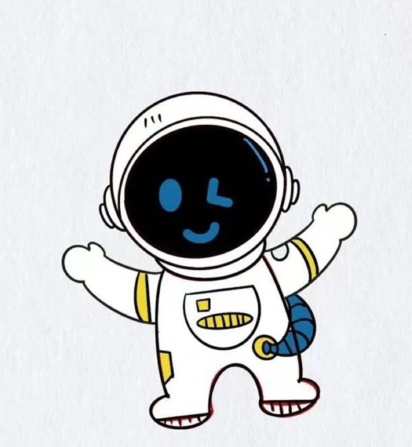 How to draw an Astronaut easy