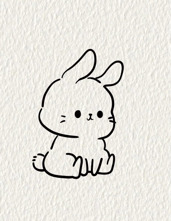 How to draw an easter bunny 4