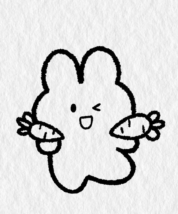 How to draw an easter bunny easy 4