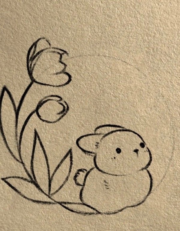 How to draw an easter bunny for kids 4